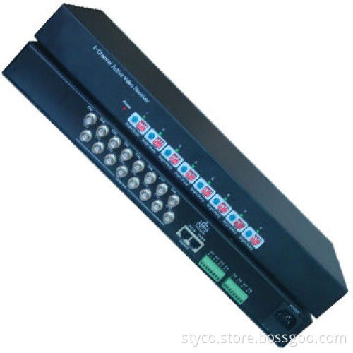 8-channel Active Video Balun with Up to 2,400m Receiver Distance and Lower Composite Wiring Cost